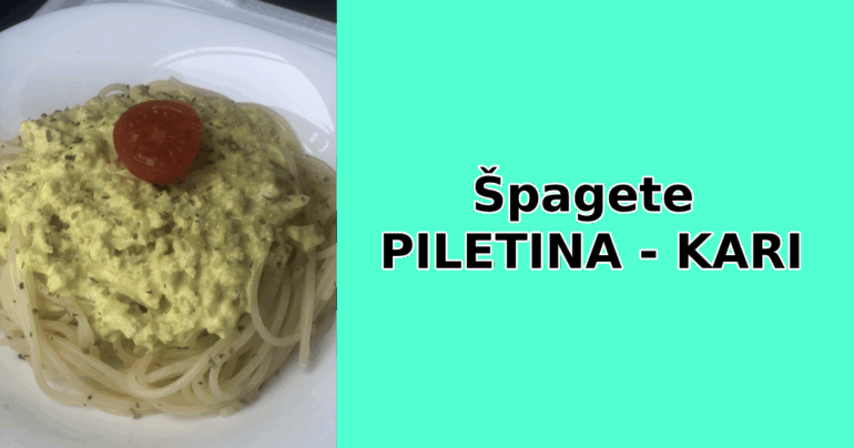 Špagete PILETINA – KARI