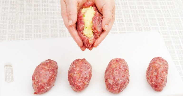 Punjene pileće faširane šnicle