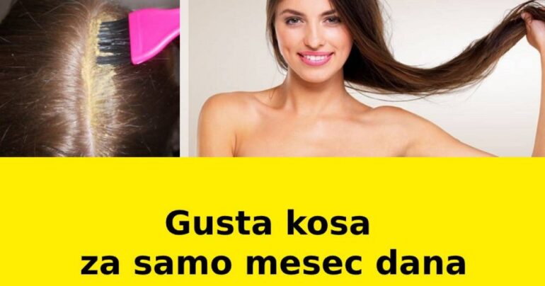 Imajte gustu kosu za samo mesec dana uz ovu neverovatnu masku