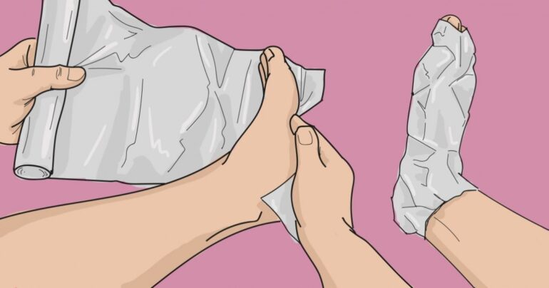 Umotajte noge u foliju. Ono što se desi za 1 sat iznenadiće i vašeg doktora!