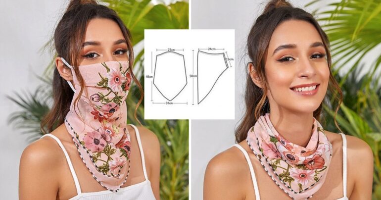 MODERAN ŠAL-MASKA-TRAKA ZA KOSU 3 u 1