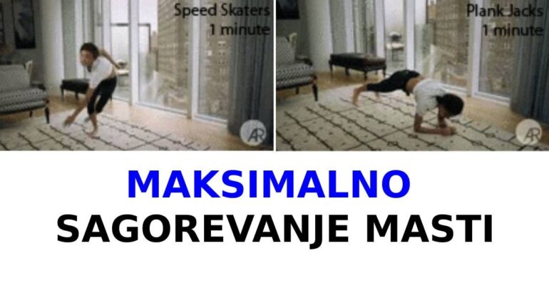 Maksimalno sagorevanje masti: Smršaćete i biti u TOP formi jako brzo uz ovaj set vežbi