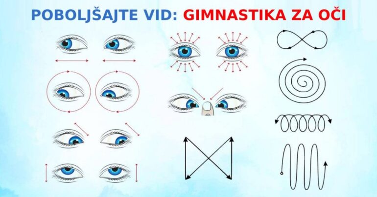 Poboljšajte svoj vid ovom očnom gimnastikom: lako se radi i brzo daje rezultate