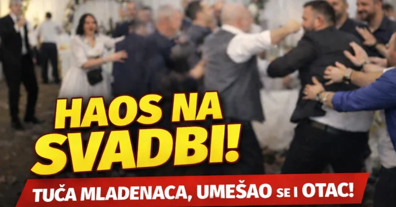 SNIMAK ZAPALIO MREŽE: Svadba se pretvorila u HAOS nakon sukoba mladenaca — umešao se i njen otac, nastala opšta tuča